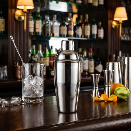 Shaker per cocktail con tappo inox da 0,75 L.