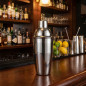 Coctelera con tapón inoxidable 0,5 L | Fabricada en acero inoxidable | Resistente a la corrosión y apta para lavavajillas