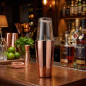 Shaker à cocktail professionnel en acier inoxydable avec 2 verres, capacité 800 ml + 500 ml [cuivre]
