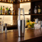 Coctelera profesional de acero inoxidable 2 vasos | Capacidad 800 ml y 500 ml | Acabado gris y uso profesional