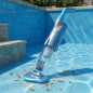 Aspirador limpiafondos Aquallice con bateria | piscina y SPA | Cabezal extraible para esquinas, mango telescopico y bateria