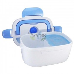 Contenitore Riscaldante da 1L, Lunch Box Elettrica Riscaldante, Tupperware Riscaldante, Scatola per pasti 12V/24V/220V 60W