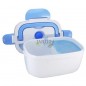 Contenitore Riscaldante da 1L, Lunch Box Elettrica Riscaldante, Tupperware Riscaldante, Scatola per pasti 12V/24V/220V 60W