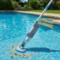 Aspirador limpiafondos Aquallice con bateria | piscina y SPA | Cabezal extraible para esquinas, mango telescopico y bateria