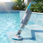 Aspirador limpiafondos Aquallice con bateria | piscina y SPA | Cabezal extraible para esquinas, mango telescopico y bateria