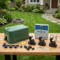 Kit irrigazione automatica professionale Hunter-Rain Bird a 3 zone 24v per tubo da 20mm