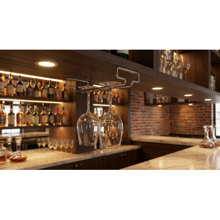 Soporte Colgador Doble Cromado | Acero Inoxidable de Alta Resistencia | 34x20 cm | Diseño Funcional y Elegante