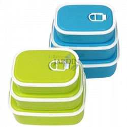 Set 3 fiambreras 420ml, 790ml y 1320ml, prácticas para llevar comidas (color aleatorio)