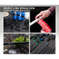 Set di 10 Manicotto per irrigazione a goccia da 16 mm con anello di sicurezza. Raccordo per tubo gocciolante 16mm