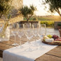 Bicchieri da vino in cristallo per vino bianco | Confezione da 6 | Design elegante e resistente | Ideali per feste ed eventi