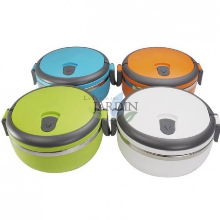 Lancheira de aço inoxidável de 700 ml com design térmico para manter os alimentos frescos (cor aleatória)
