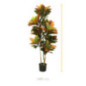 Planta Artificial Croton 140 cm con Macetero | Plantas de Plastico para Decoracion de Jardin Interior y Exterior