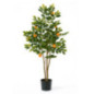 Artificial Orange Tree 120cm with Flowerpot | Plastic Plants for Indoor and Outdoor Garden Decoration