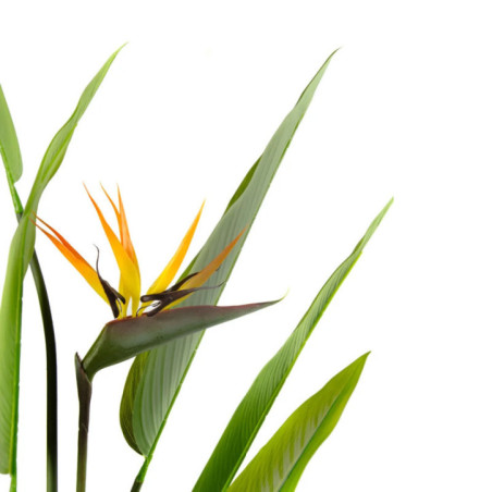 Planta artificial Paradise Flower de 140 cm com vaso | Plantas de plástico para decoração de jardins internos e externos