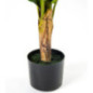 Planta artificial de banana de 86 cm com vaso | Plantas de plástico para decoração de jardins internos e externos