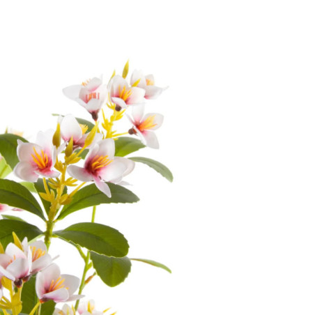 Pianta di Plumeria artificiale da 90 cm con vaso | Piante in plastica per la decorazione di giardini interni ed esterni