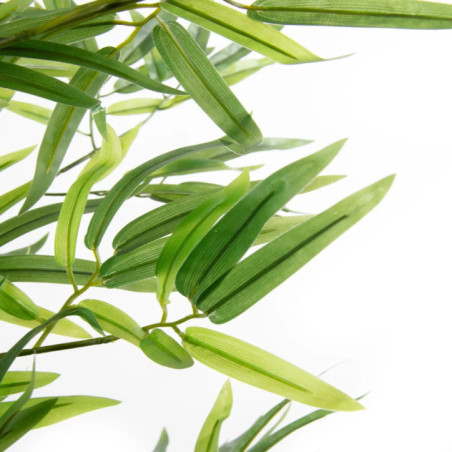 Plante de bambou artificielle de 180 cm avec pot de fleurs | Plantes en plastique pour la décoration intérieure et extérieure