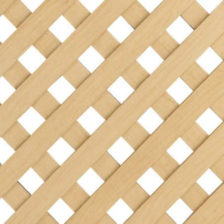 Panneau de treillis en bois sans cadre 100 x 200 cm | Carrés de 1,8 cm | Treillis décoratif pour jardin | Décoration intérieure
