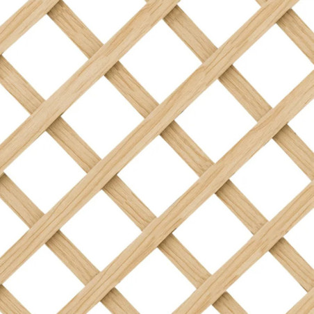 Pannello a traliccio in legno senza cornice 100x200 cm | Quadrati da 4,5 cm | Traliccio decorativo da giardino | Decorazione d'i