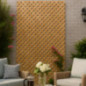 Wooden Trellis Panel Without Frame 100x200 cm | 4.5 cm Squares | Decorative Garden Trellis | Interior Decoration