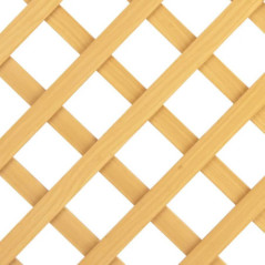 Wooden Trellis Panel Without Frame 100x200 cm | 4.5 cm Squares | Decorative Garden Trellis | Interior Decoration