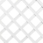 PVC-Gitterpaneel ohne Rahmen, 100 x 200 cm | 4,5 cm Maschenweite | Dekoratives weißes Gitter für Garten und Inneneinrichtung