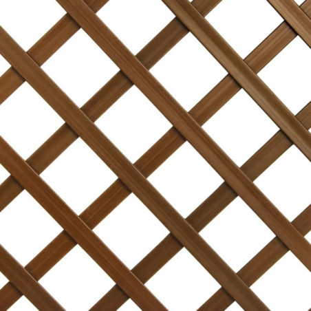 Panel de Celosia PVC Sin Marco 100x200cm | Cuadros 4,5cm | Celosia Marron Decorativa Jardin | Decoracion de Ambientes