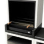 Schublade mit Grillrost für Grill- und Küchenmodule 74,5 × 56,5 × 80 cm | Schwarze Stahlschublade für Außenküche und Grill