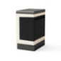 Lixeira embutida para churrasqueira Kitaway 63x42x85 cm | Base branca/cinza para churrasqueira de jardim externa Lixeira embutida para churrasqueira Kitaway 63x42x85 cm | Base branca/cinza para churrasqueira de jardim externa