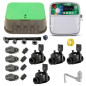 Pack Profesional de Riego Automático Rain Bird de 4 zonas 24v para tuberia 32mm, automatización de riego
