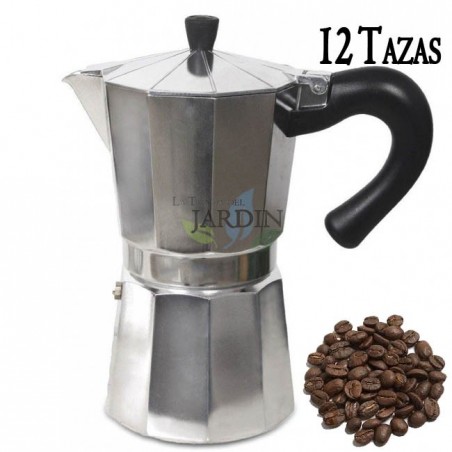 Cafeteira de indução clássica com capacidade para 12 xícaras