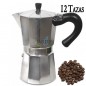 Caffettiera in alluminio | Caffettiera italiana da 12 tazze per induzione | Caffettiera per caffè espresso | Adatta a tutti i pi
