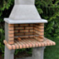 Barbecue encastrable Luna 74x47x190 cm avec grille 54x30 cm | Barbecue en béton et brique