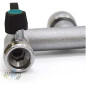 Dreifach-Gartenarmatur 3/4" x 3/4" x 3/4" Messing | Vertikale Armatur mit 3 Auslässen | Schlauchanschluss und Gartenbewässerung
