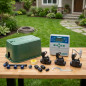 Kit de irrigação automática profissional Hunter 3 zonas 24 V para tubo de 25 mm
