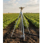 | Trípode acero riego 3/4" | Altura fija 70 cm | Soporte aspersores agrícolas | Rosca macho | Alta calidad resistente |