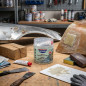 Two-component fiberglass putty 1 Kg, repairs metal, wood, concrete and plastic surfaces