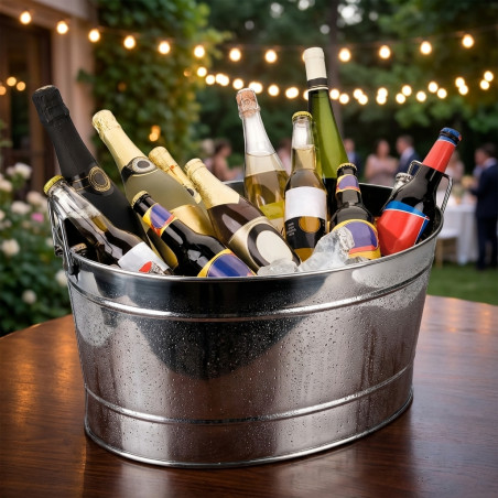  Barreño Ice Bucket Stainless Steel Bottle Cooler, 28 litres.