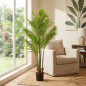 Artificial Palm Tree Plant 120 cm with Flowerpot | Plastic Plants for Indoor and Outdoor Garden Decoration