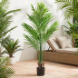 Artificial Palm Tree Plant 120 cm with Flowerpot | Plastic Plants for Indoor and Outdoor Garden Decoration