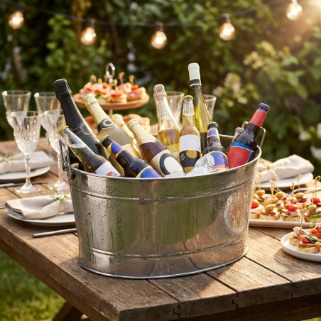 Ice Bucket Stainless Steel Bottle Cooler, 20 litres.