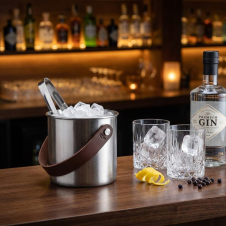 Moon Stainless Ice Bucket - 1.5 litres