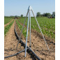 | Trípode acero riego 3/4" | Altura fija 70 cm | Soporte aspersores agrícolas | Rosca macho | Alta calidad resistente |