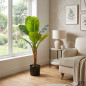 Planta artificial de banana de 86 cm com vaso | Plantas de plástico para decoração de jardins internos e externos Planta artificial de banana de 86 cm com vaso | Plantas de plástico para decoração de jardins internos e externos