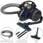 Aspirador multiciclónico sin bolsa 700W Azul, potente y compacto para una limpieza eficiente