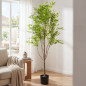 Planta Artificial Eucalipto 190 cm con Macetero | Plantas de Plastico para Decoracion de Jardin Interior y Exterior