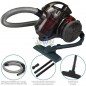 Aspirador de pó multiciclônico sem saco, 700 W, vermelho, potente, para todos os tipos de piso.