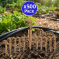 Confezione da 500 fascette stringitubo Ø 16-20 mm | Picchetti per irrigazione da giardino | Picchetti per irrigazione a goccia c