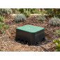 Boîte de vannes d'irrigation de jardin 640 x 530 x 300 mm | Boîte de vannes d'irrigation rectangulaire pour électrovannes ou sys