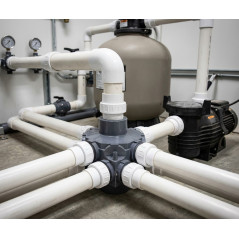 Collecteur à 8 bras en PVC Ø 50-63 mm | Raccord 3/4" | Collecteur pour système de filtration de piscine